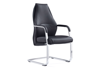 Ricco – High Back Black Cantilever Chair With Arms