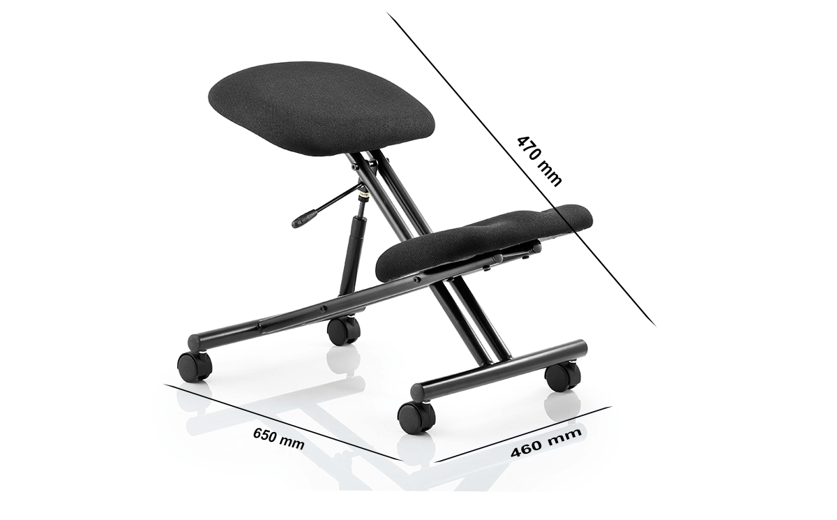 Size Artemis 1 Black Frame Medium Kneeling Stool
