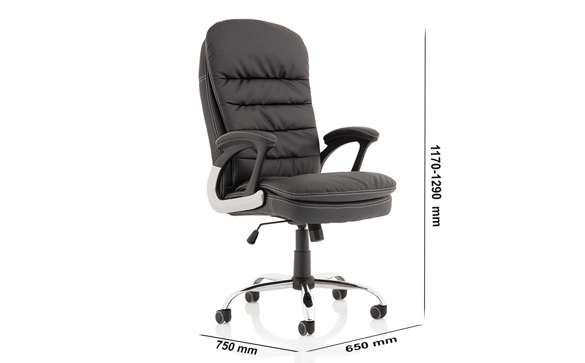 Size Capella Black Polyurethane Chair Size Capella Black Polyurethane Chair