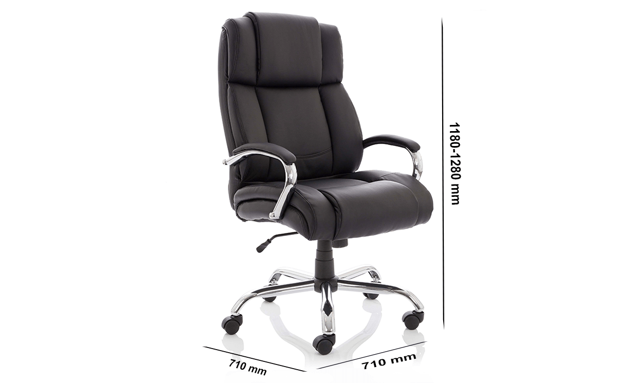 Size Drusilla Hd Leather High Black Chair With Arms