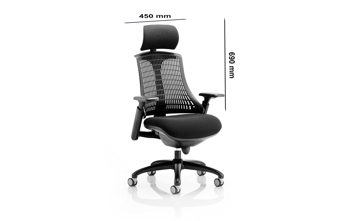 Size Echo – Task Operator Chair With Arms And Headrest