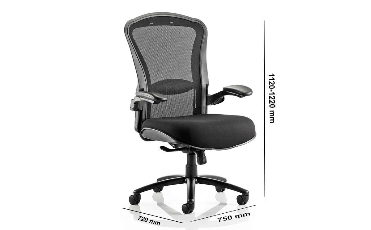 Size Fiorella Mesh Back With Fabric Seat Operator Chair With Arms