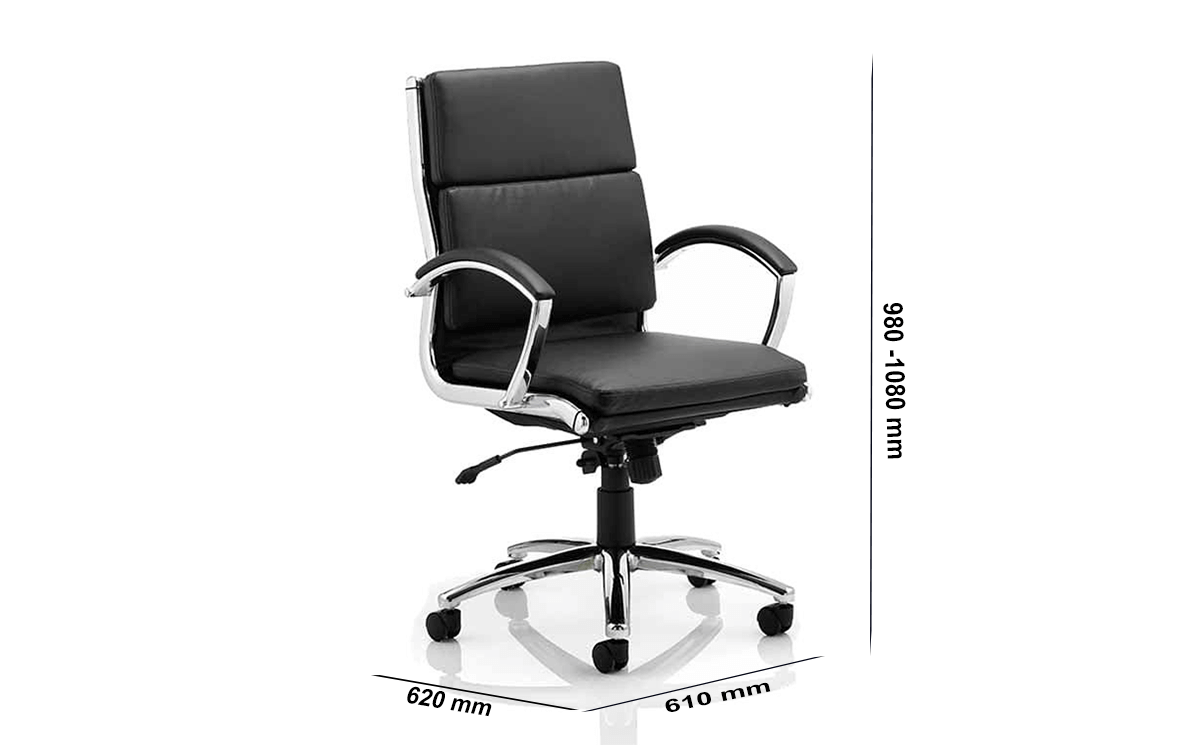 Size Gracian Medium Back Executive Chair With Arms