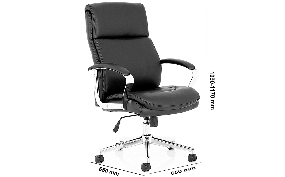 Size Jalie Black Leather Executive Chair Size Jalie Black Leather Executive Chair