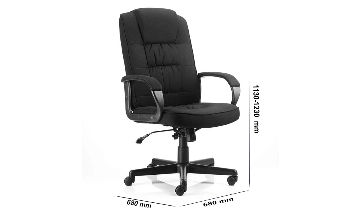 Size Mallow Black Executive With Arms