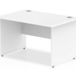 Zoela Straight Desk 1200 X 800mm White Top Panel End Leg