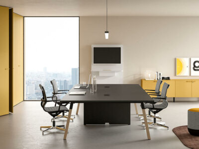 Union Meeting Table With Optional Centeral Panel Legs Main Image