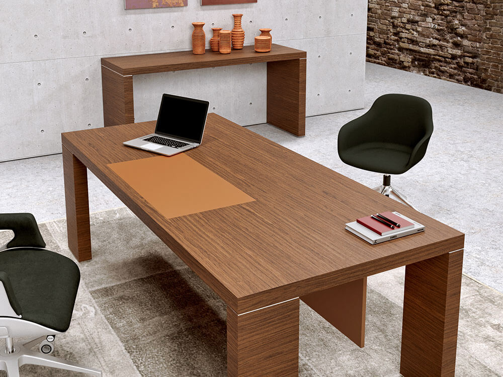 Alcee Executive Desk With Optional Credenza Unit 1