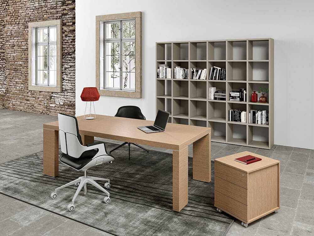 Alcee Executive Desk With Optional Credenza Unit Main Image