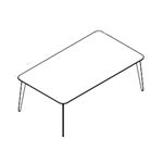 Small Rectangular Shape Table (6 and 8 Persons)