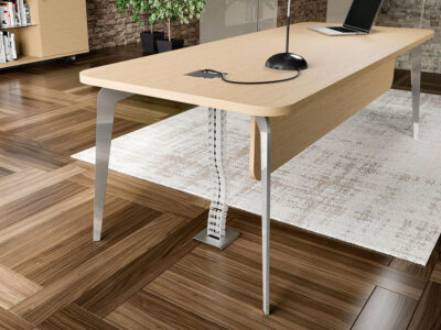 Aletta Executive Desk With Metal Legs 2