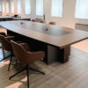 Antioch 2 Barrel Shaped Meeting Room Table With Modesty Panel 02