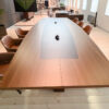 Antioch 2 Barrel Shaped Meeting Room Table With Modesty Panel 03