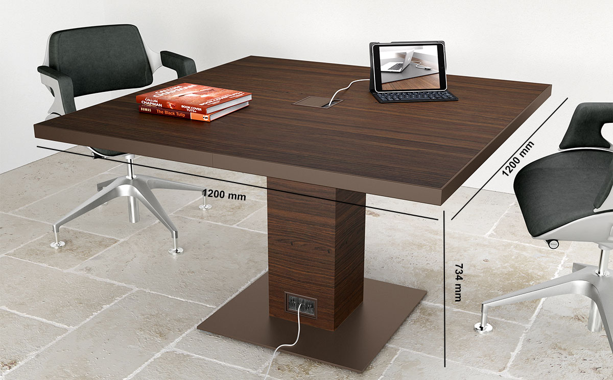 Antioch 3 Square Meeting Room Table Desk Size