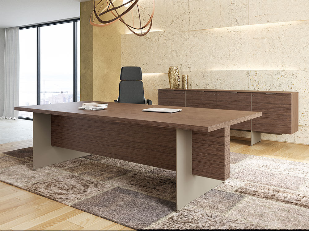 Antioch Executive Desk With Modesty Panel 1