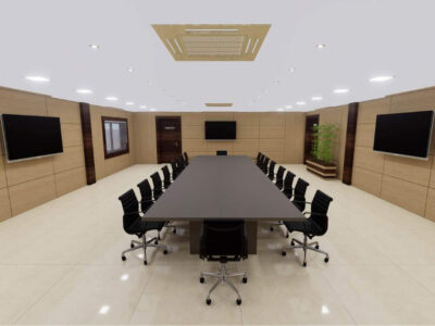 Bravvo 2 – Rectangular With Slab Legs Meeting Room Table Main Img