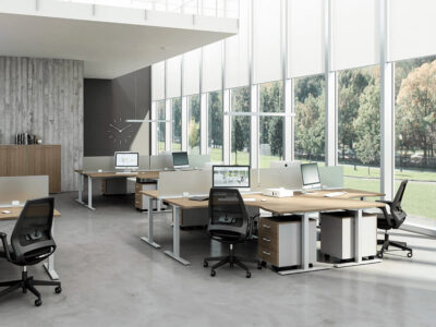 Cappi Operators Desk With Return Pedestal For 2 Persons 1