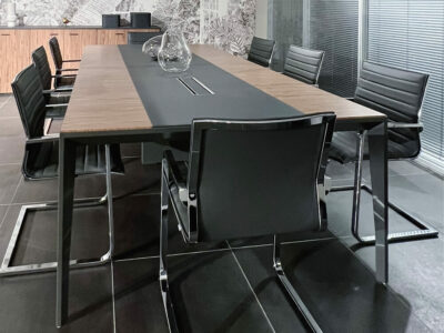Donisha Meeting Room Table With Leather Inlay 01