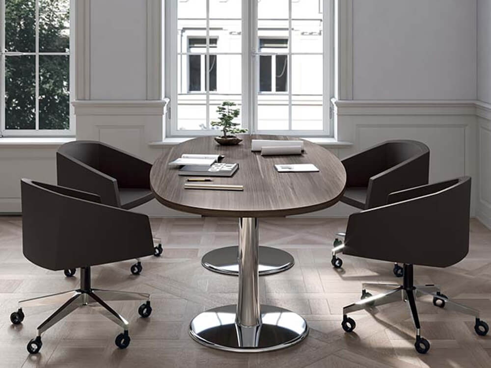 Faust Meeting Room Table With Trumpet Base Legs 02