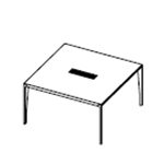 Square Shape Table (2 and 4 Persons)