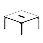 Square Shape Table (2 and 4 Persons)