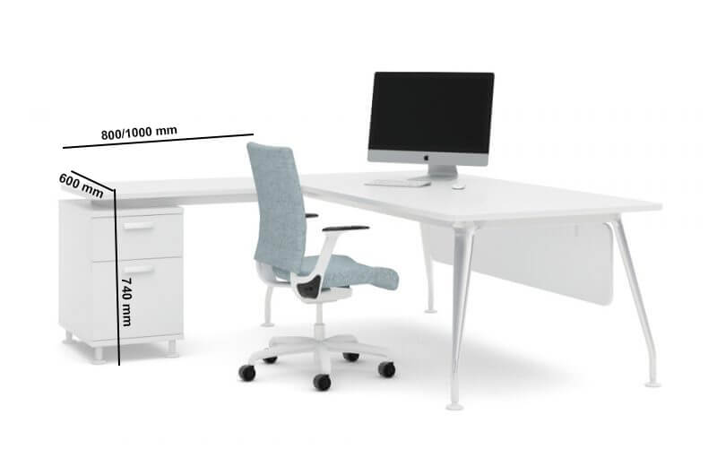 Giovanny Executive Desk With Optional Return 01