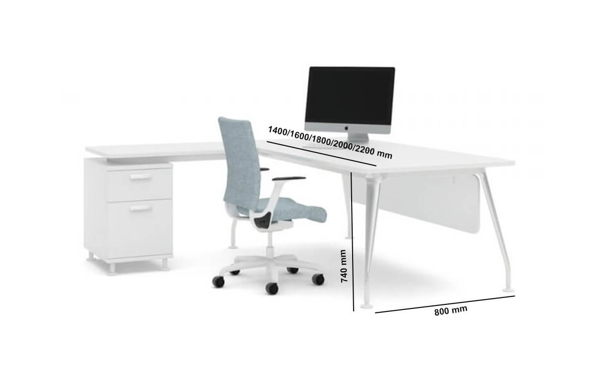 Giovanny Executive Desk With Optional Return