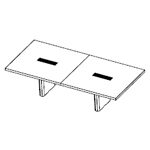 Small Rectangular Shape Table (8 and 10 Persons)