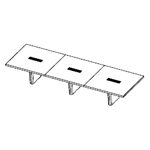 Large Rectangular Shape Table (12 and 14 Persons)