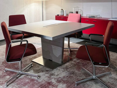 Henry 2 Meeting Room Table With Optional Leather Inlay 02