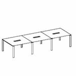 Large Rectangular Shape Table (12 and 14 Persons)