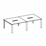 Medium Rectangular Shape Table (8 and 10 Persons)