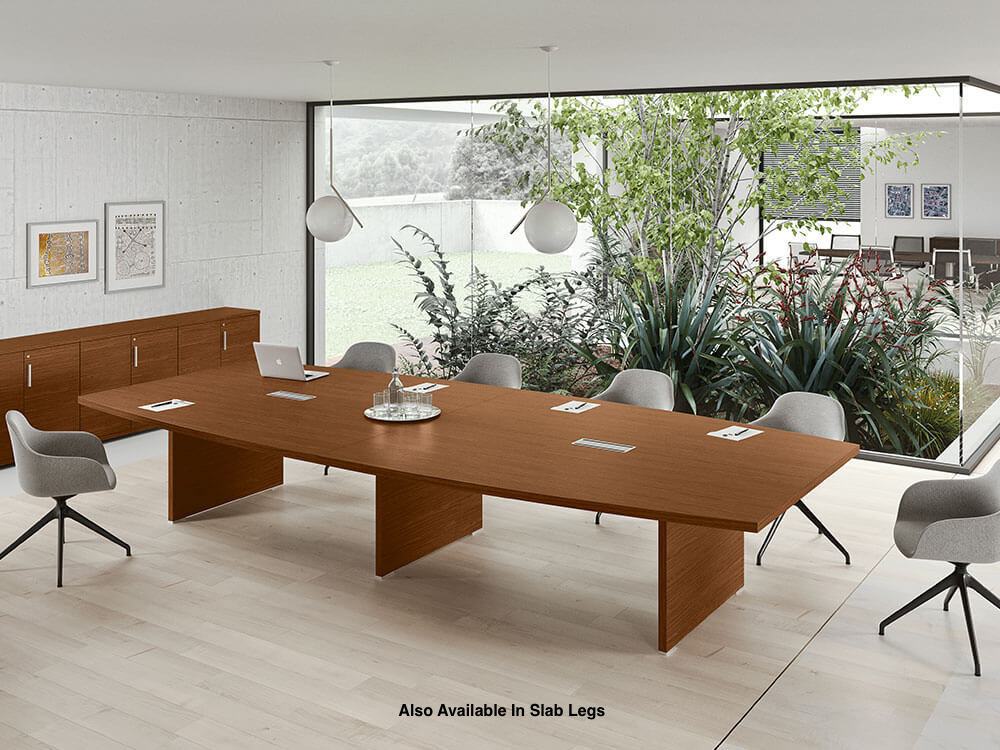 Image 2 Bravvo 3 Barrel Shaped Meeting Room Table Main Image