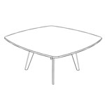 Square Shape Table (4 and 6 Persons)
