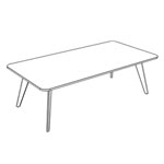 Small Rectangular Shape Table (6 and 8 Persons)