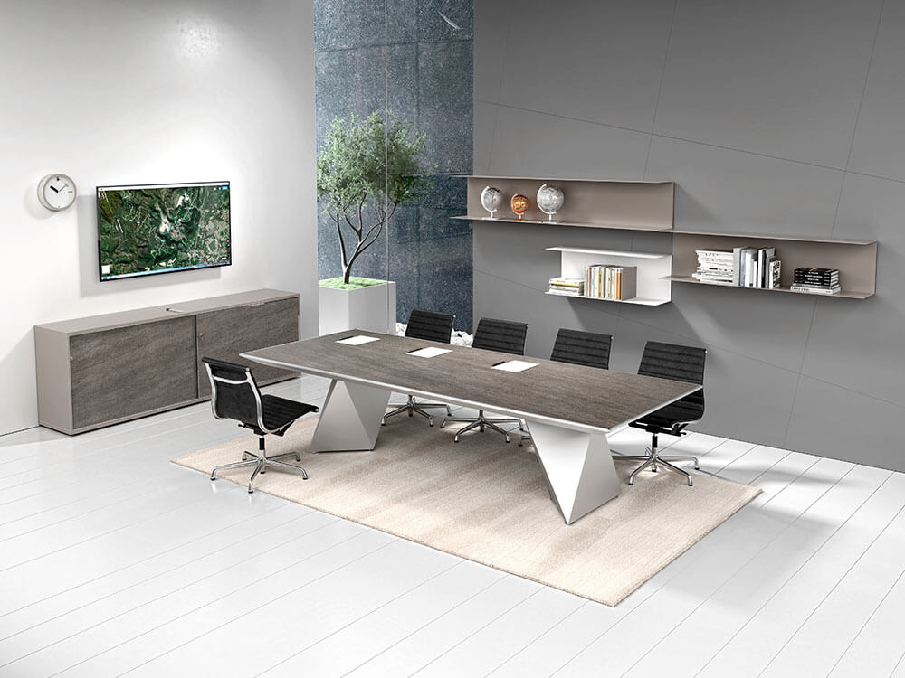 Prime 3 Meeting Room Table With Double Base Main Image