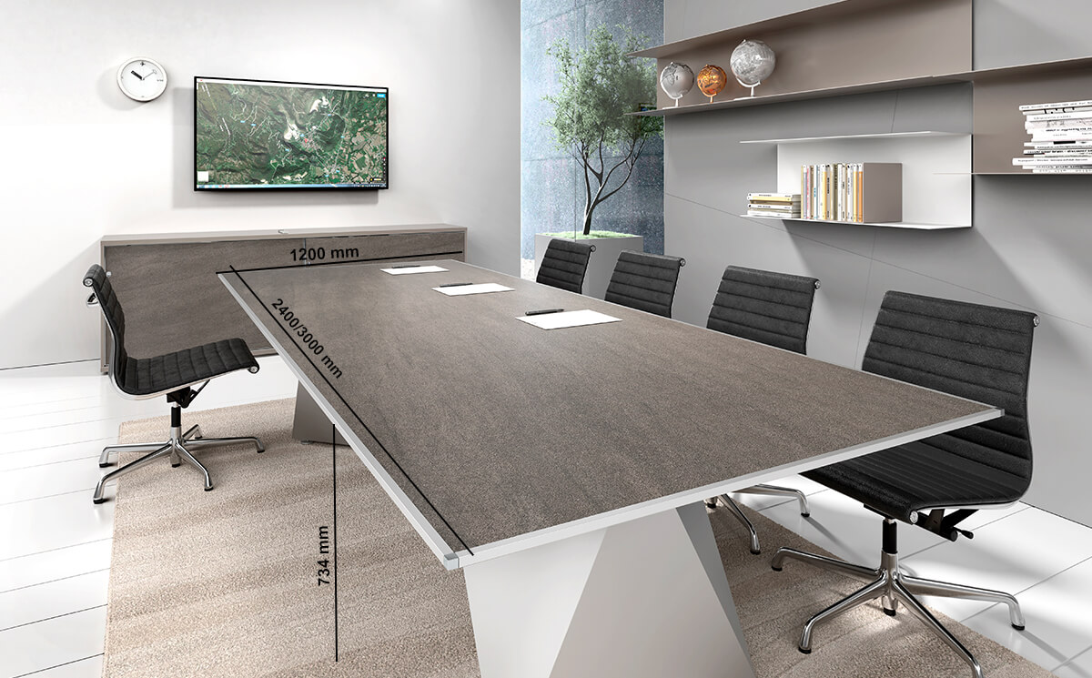 Prime 3 – Meeting Room Table With Double Base