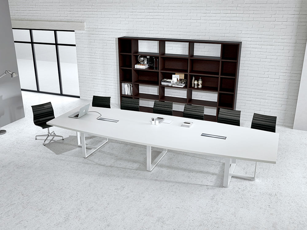 Romilda 3 Barrel Shapred Meeting Room Table Main Image