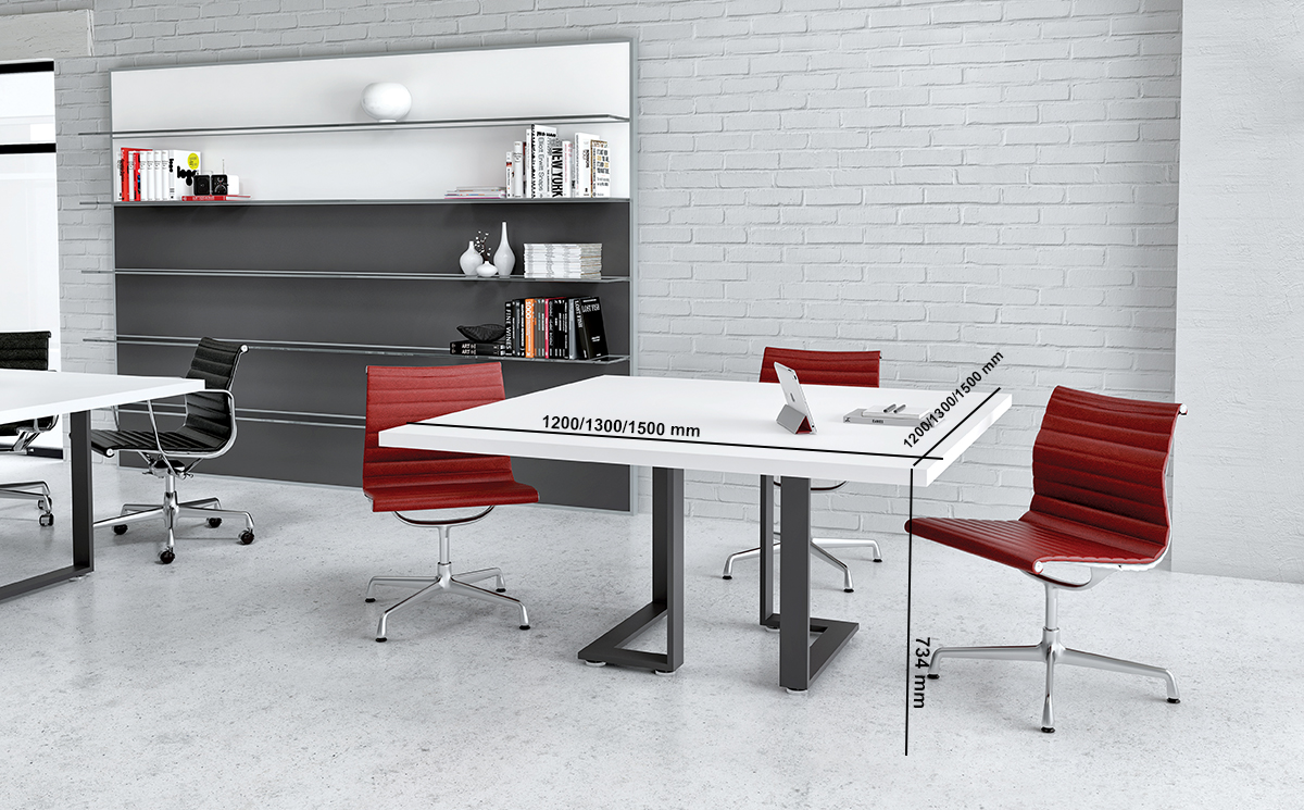 Romilda 3 Square, Barrel & Rectangular Shape Meeting Room Table