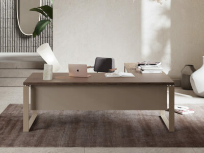 Romilda Ring Legs Exective Desk With Optional Return 2