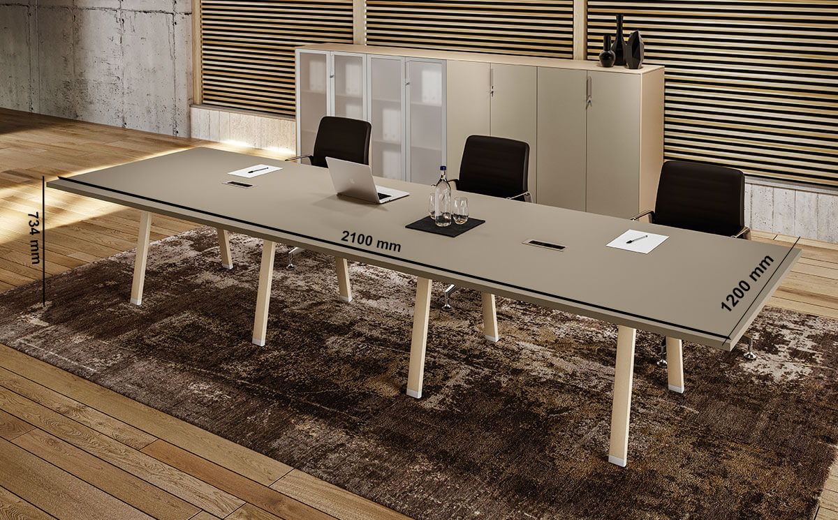 Carita 2 A Legs Meeting Room Table Desk Size