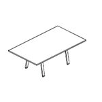 Small Rectangular Table (6 and 8 Persons)