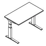 Desk ( Step 2, D Type Leg )