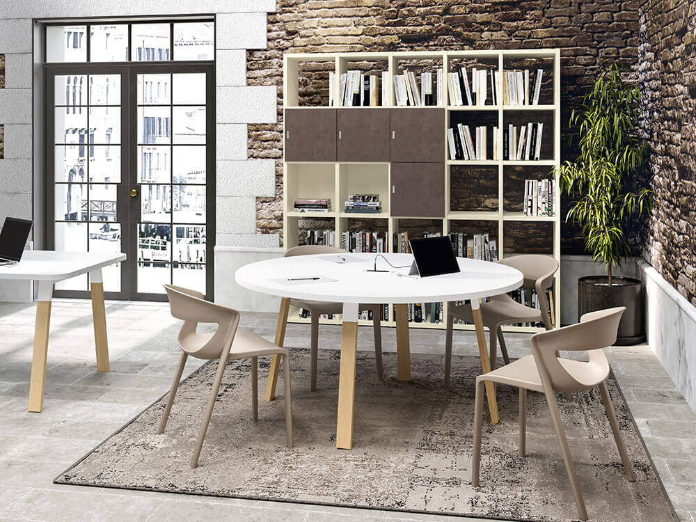 3 legged store wall table
