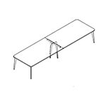 Medium Rectangular Shape Table (12 and 16 Persons)