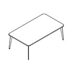 Small Rectangular Shape Table (6 and 8 Persons)