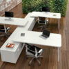 Donati 3 Operational Office Desk With Credenza Unit 1