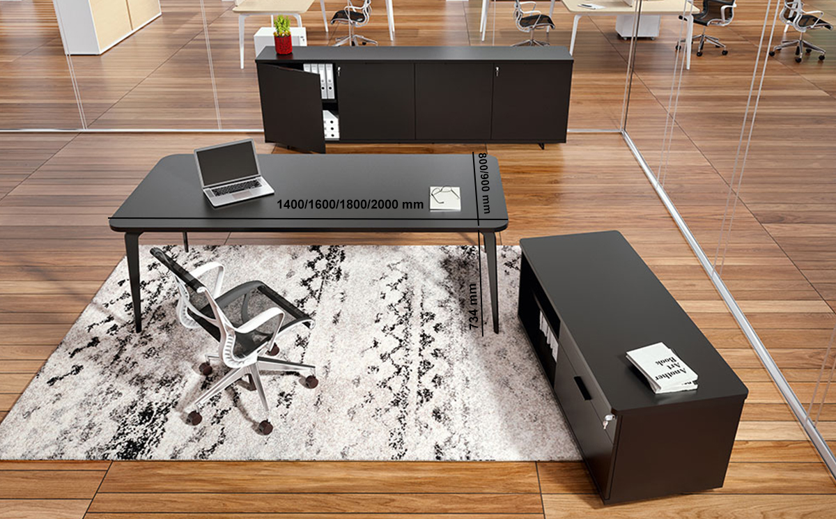 Donati Executive Desk With Optional Storage Unit