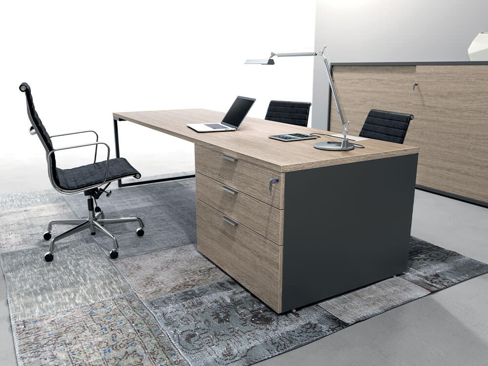 Lucan Executive Desk With Drawer Unit Main Image