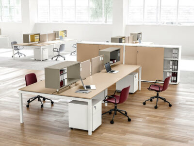 Marcell 2 Back To Back Operational Office Desk 3